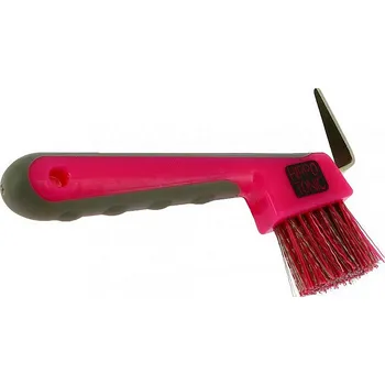 Pro koně Háček kopytní s kartáčkem Hippotonic Softfun modrý