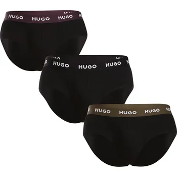 Slipy 3PACK pánské slipy HUGO černé (50517879 989) M Možnost vrácení zboží ZDARMA do 120 dnů!