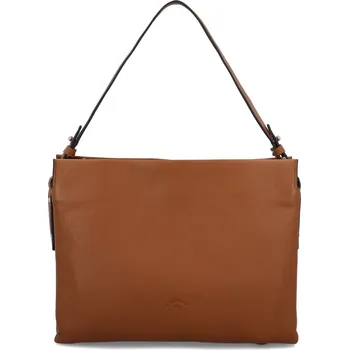 Kabelka Módní dámská kožená kabelka na rameno Katana Redmona, hnědá