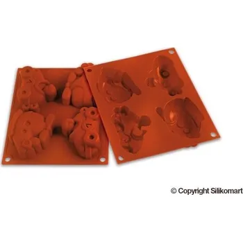 Nádoba na pečení Silikonová forma na pečení (terakota) - auto a vrtulník 93ml