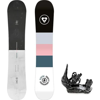 Snowboard Gravity snowboards Snowboard komplet Gravity Electra 24/25 + vázání S230 black Velikost: 156 cm, Velikost vázání: S/M