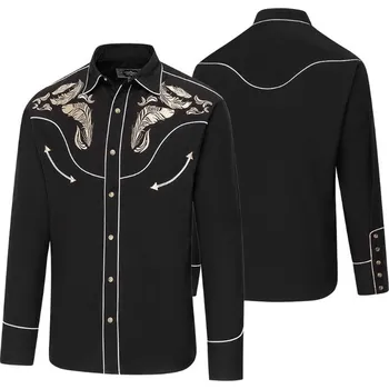 Pánská košile Stars & Stripes Košile westernová Dixon Stars & Stripes, pánská, černá 3XL