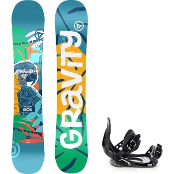 Snowboard Gravity snowboards Snowboard komplet Gravity Ace 24/25 junior + vázání Croxer MP180 Velikost: 100 cm, Velikost vázání: S