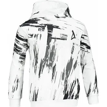 Chlapecká mikina Dětská funkční mikina premium ALTISPORT VOJ/ALK010MI01 BÍLÁ/ČERNÁ 134