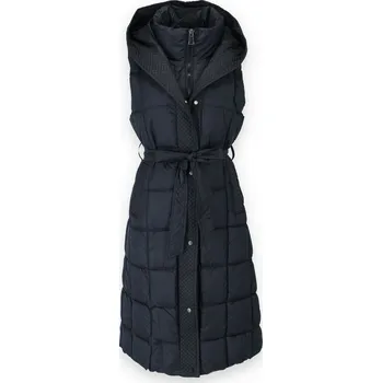 Trendy vesta s kapucí QD7930 Itálie barva: černá, velikost: S