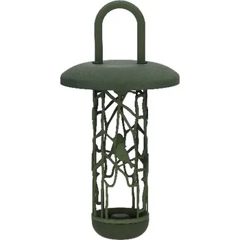 Pro ptáka Krmítko pro ptáky na lojové koule, závěsné, CHIFFCHAFF, zelená, 15x30cm|Esschert Design