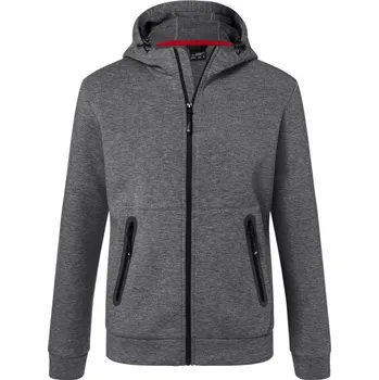 Pánská bunda s kapucí JN 1144 dark melange 3XL
