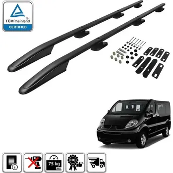 Příčník na automobil Podélné nosiče černé Nissan Primastar, r.v. 2003-2014 - dlouhá verze L2