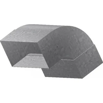 Vzduchotechnické potrubí UNITRADE HK Oblouk 90° 55x220 vertikální dlouhý