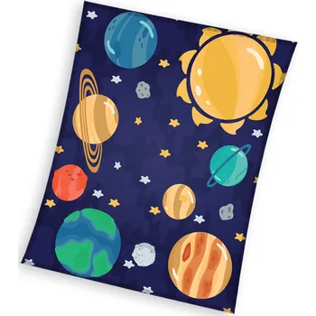 deka Dětská mikroplyšová deka 130 x 160 cm - Vesmírné Dobrodružství