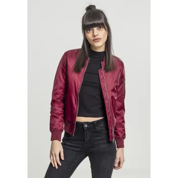 Dámský bomber Dámská bunda Basic Bomber Jacket vínová Urban Classics tmavě červená 2538492