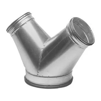 Vzduchotechnické potrubí UNITRADE HK OK - Rozbočka symetrická 90° Y kalhotový kus 400 400