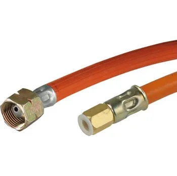MEVA Hadice 5m s koncovkami G3/8"L a M9x0,75, 4424L plynová (MEVA 4424L LPG hadice se dvěma lisovanými koncovkami G3/8"L a M9x0,75 na propan-butan)