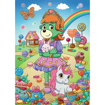 Trefl Třpytivé Treflíci Třpytivá Treflinka 100 dílků