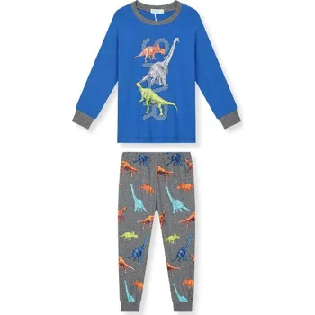 Chlapecké pyžamo CHLAPECKÉ PYŽAMO S DINOSAUREM, velikost 98-128 Barva: Modrošedá, Velikost: 98