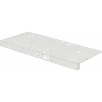 Dlažba Rako Castone schodová tvarovka šedobílá 40x80 (DCF84855)