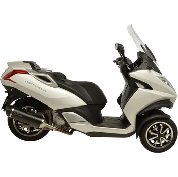 Výfuk pro motocykl 14019U NERO PEUGEOT METROPOLIS 400i (13-16)