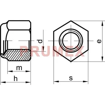 Matice Matice samojistná vysoká DIN 982 M24x1,50 |08| pozink