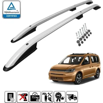 Příčník na automobil Podélné nosiče stříbrné Volkswagen Caddy, krátká verze, r.v. 2020+