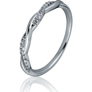 Prsten JVD Elegantní stříbrný prsten se zirkony SVLR1133X61BI 59 mm + 2 měsíce na vrácení zboží