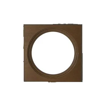 Rám na obraz Čtvercový kulatý rám hnědý 14cm (Čtvercový kulatý rám hnědý 14cm)