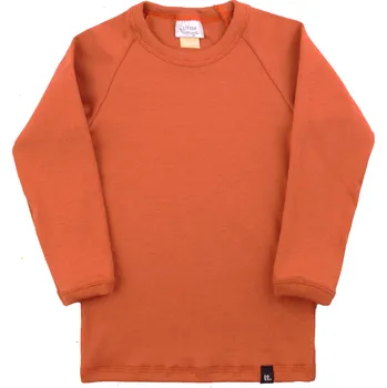 Dámské tričko dámské skořicové modalové tričko s dlouhým rukávem