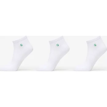 Pánské ponožky Ponožky Queens Essential Ankle Socks 3-Pack White 39-42