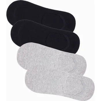 Ombre Men's foot socks 4-pack - grey-black OM-SOSS Ombre šedá 2661749