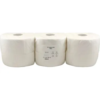 Toaletní papíry Toaletní papír CELLART soft JUMBO, Ø230, 2vrs, 180m, 6 ks, celuloza