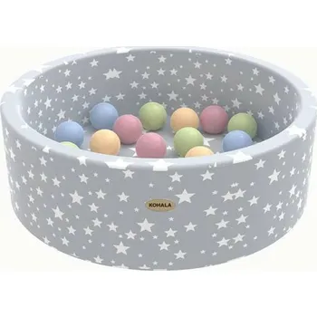 Suchý bazén s míčky Kohala Baby (90 x 30 x 90 cm) (100 míčků)