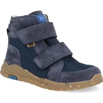 Dívčí zimní obuv Barefoot zimní boty Koel - Silas Tex Blue modré Velikost: 31
