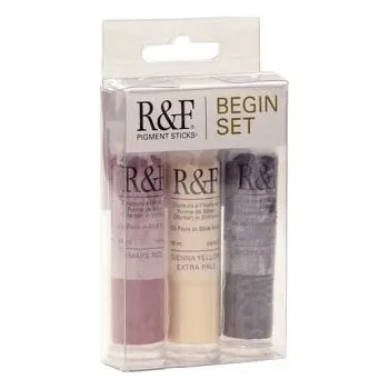 Olejová barva Sada olejových tyčinek R&F 3x19ml – Begin (Sada olejových tyčinek R&F 3x19ml – Begin)