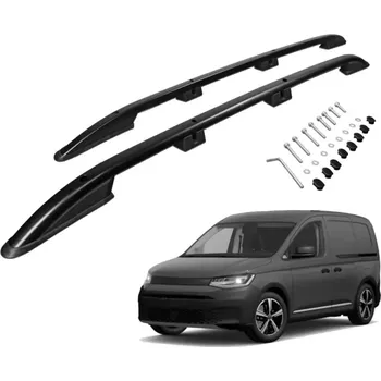 Příčník na automobil Podélné nosiče černé Volkswagen Caddy MAXI, r.v. 2020+