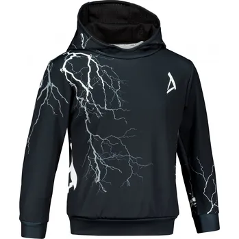 Chlapecká mikina Dětská funkční mikina premium ALTISPORT VOJ/ALK004MI01 ČERNOBÍLÁ 110