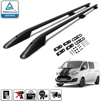 Příčník na automobil Podélné nosiče černé Ford Tourneo Custom, r.v. 2012-2023 - krátká verze L1