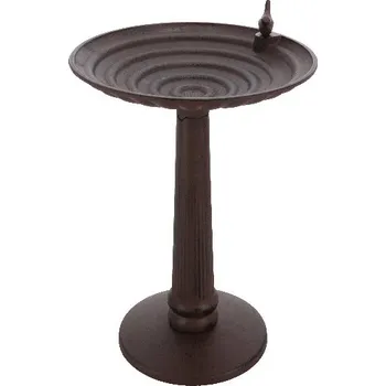 Krmítko pro ptáka Pítko/koupel pro ptáčky na noze XL, pr.39x64cm, litina|Esschert Design