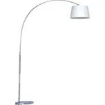 Prezent MEDIAN stojací lampa 1x E27 40W bez zdroje 160cm IP20, bílá / chrom