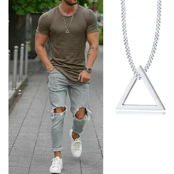 Náhrdelník B-TOP Náhrdelník z nerezové oceli TRIANGL