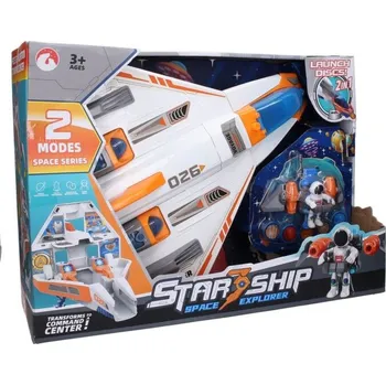 autíčko Wiky Raketoplán s kosmonautem a efekty 55 cm