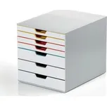 Zásuvkový box "VARICOLOR MIX 7", barevná, plastový, 7 zásuvek, DURABLE 762727