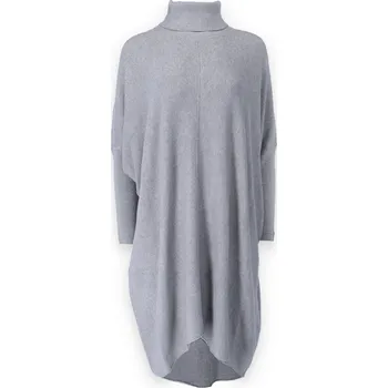 Dámský svetr Šaty úpletové FH66002 Itálie barva: šedá