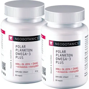 Neobotanics Polar Plankton Omega-3 Plus, 2x 60 kapslí