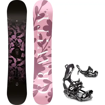 Snowboard Gravity snowboards Snowboard komplet Gravity Empire 25/26 + vázání Fastec FT360 black Velikost: 155 cm, Velikost vázání: M