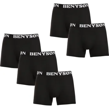 Boxerky 5PACK pánské boxerky Benysøn černé (4004) XL Možnost vrácení zboží ZDARMA do 120 dnů!