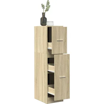 Příborník do zásuvky vidaXL Skříňka na léky dub sonoma 30 x 41 x 118 cm kompozitní dřevo