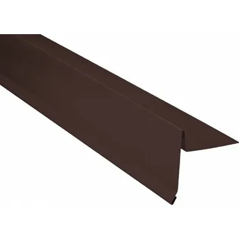 plechová krytina Lemování štítové ŠLS 310 hnědé – 2 m