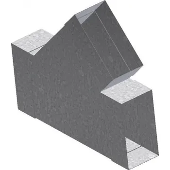 Vzduchotechnické potrubí UNITRADE HK T-kus 45°/ 50x200