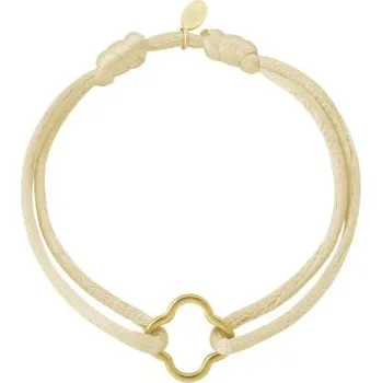 Náramek ORNAMENTI Pozlacený náramek Clover Champagne gold