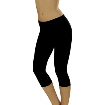 Dámské legíny Dámské legíny Leggins short black - ITALIAN FASHION černá M