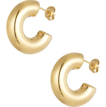 Náušnice ORNAMENTI Pozlacené náušnice Chunky Hoops gold